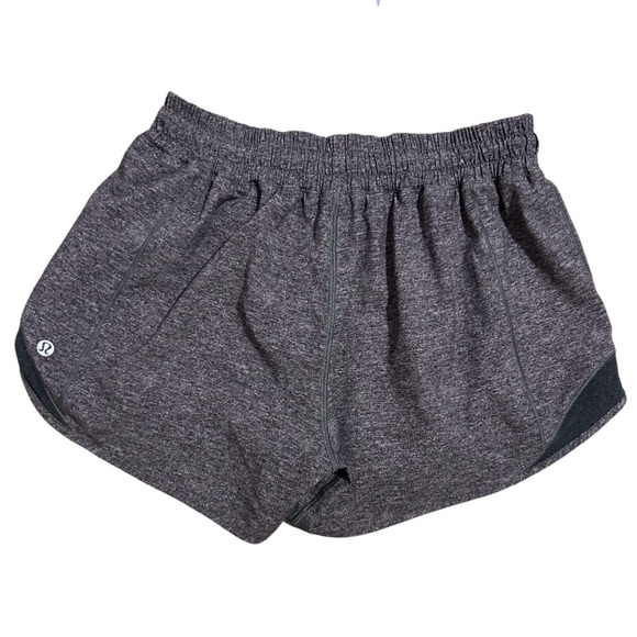 Lululemon Hotty Hot Short II Heather Lux Multi Black Gray Reflect - Picture 5 of 5